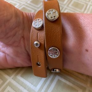 Tory Burch Leather Wrap Bracelet